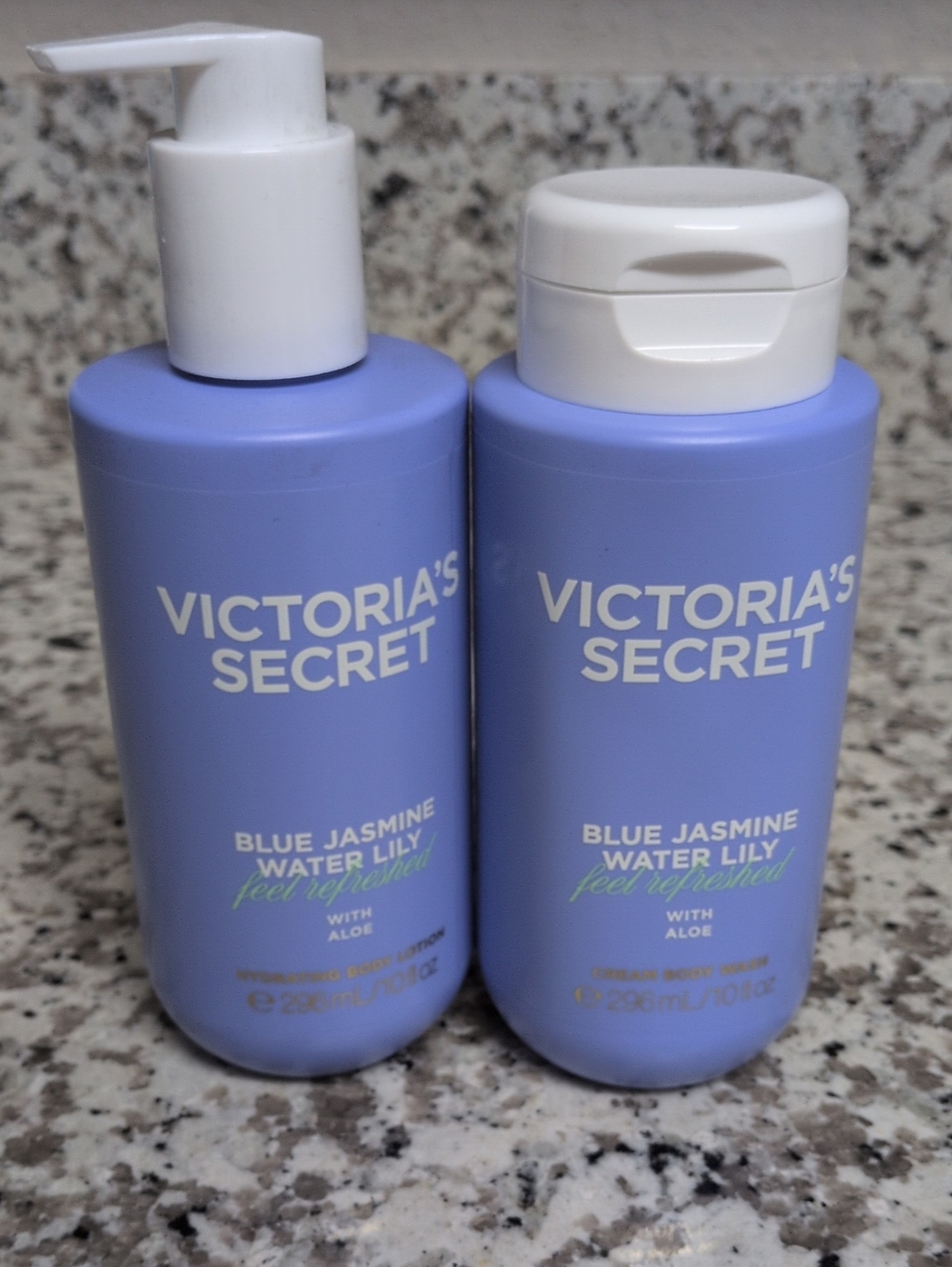 NEW 2 Pc Victoria's Secret BodyCare Bundle Blue Jasmine And WaterLily Set